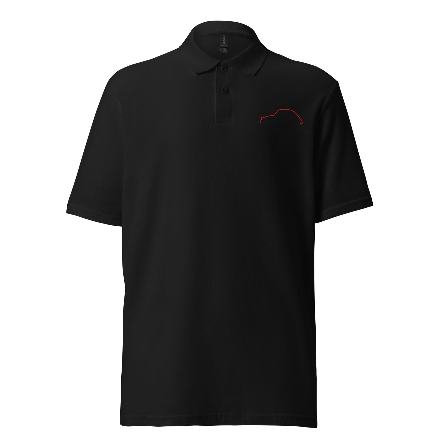 Unisex Piqué Polo – Silhouette Collectie | Citroën 2CV Lijnkunst