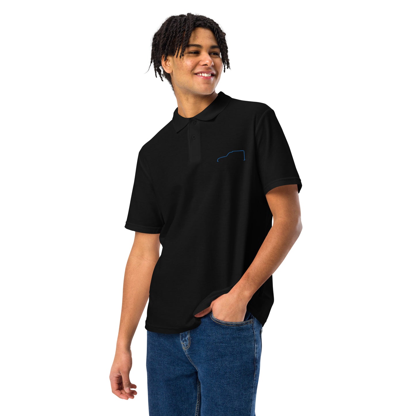 Unisex Piqué Polo – Silhouette Collectie | Citroën Acadiane Lijnkunst