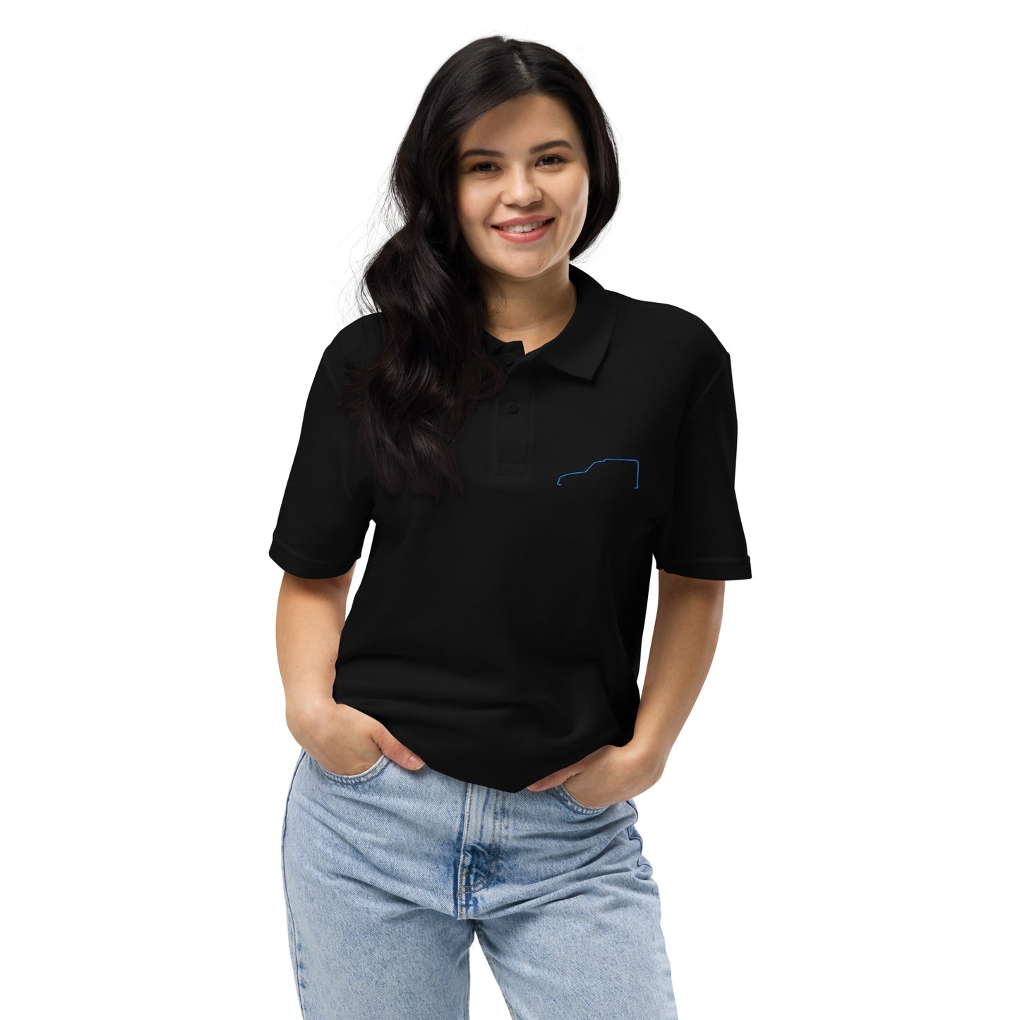 Unisex Piqué Polo – Silhouette Collectie | Citroën Acadiane Lijnkunst