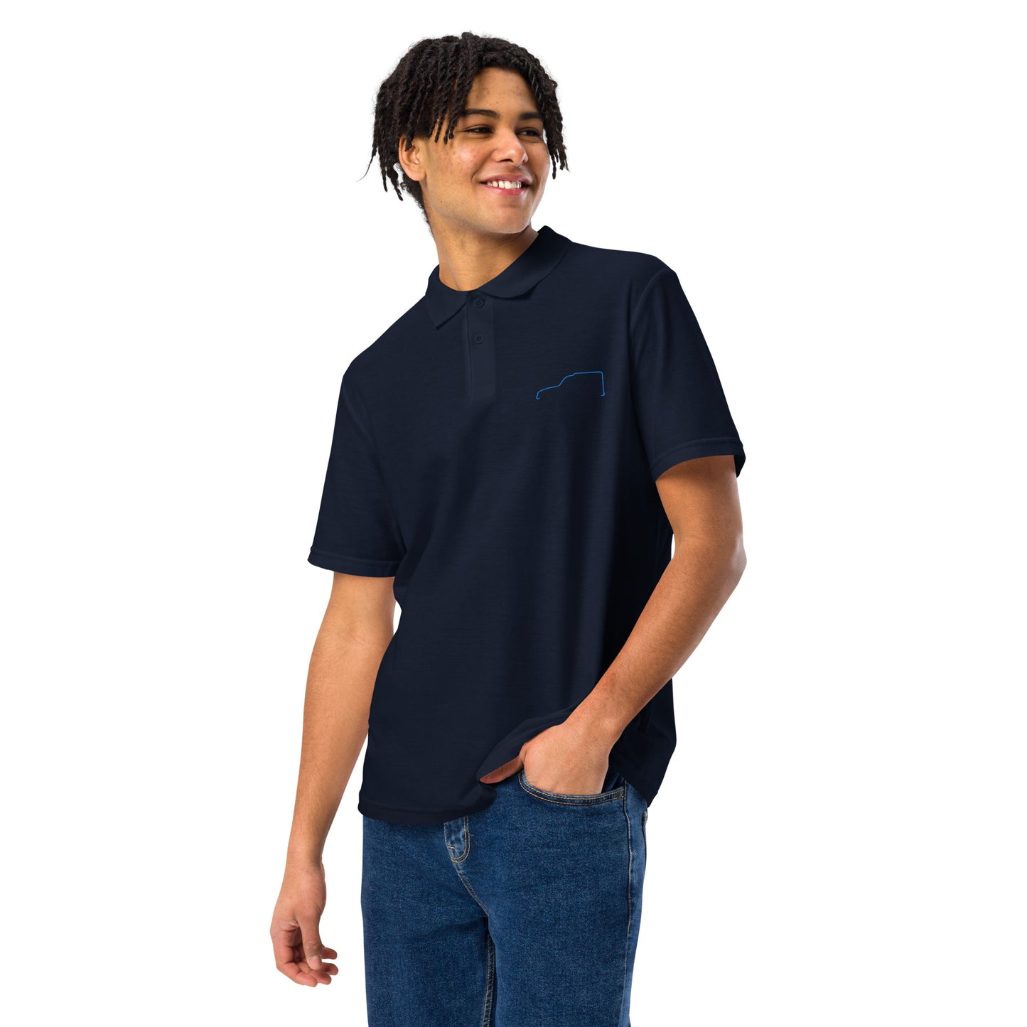 Unisex Piqué Polo – Silhouette Collectie | Citroën Acadiane Lijnkunst
