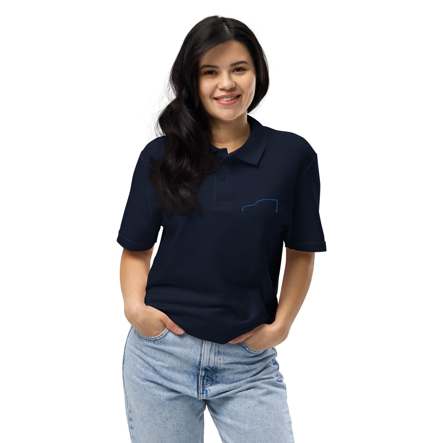 Unisex Piqué Polo – Silhouette Collectie | Citroën Acadiane Lijnkunst