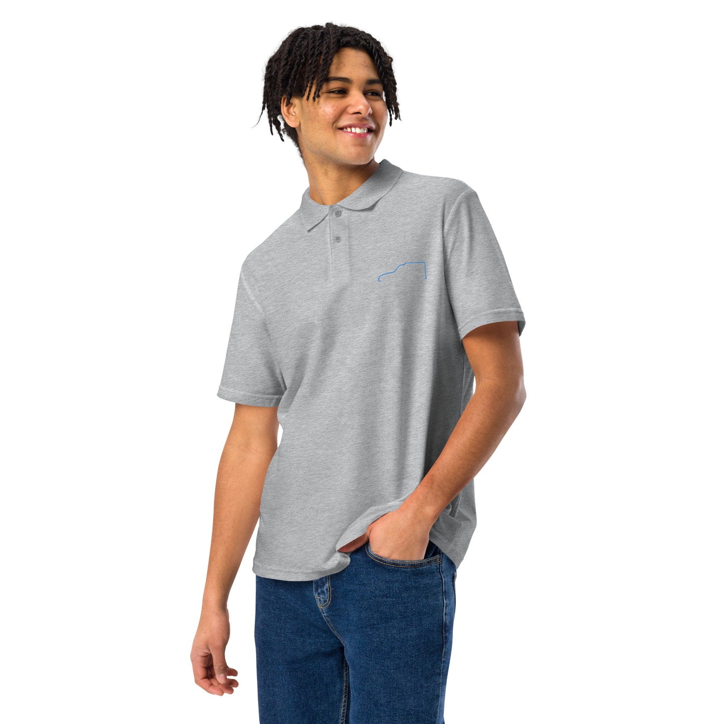 Unisex Piqué Polo – Silhouette Collectie | Citroën Acadiane Lijnkunst
