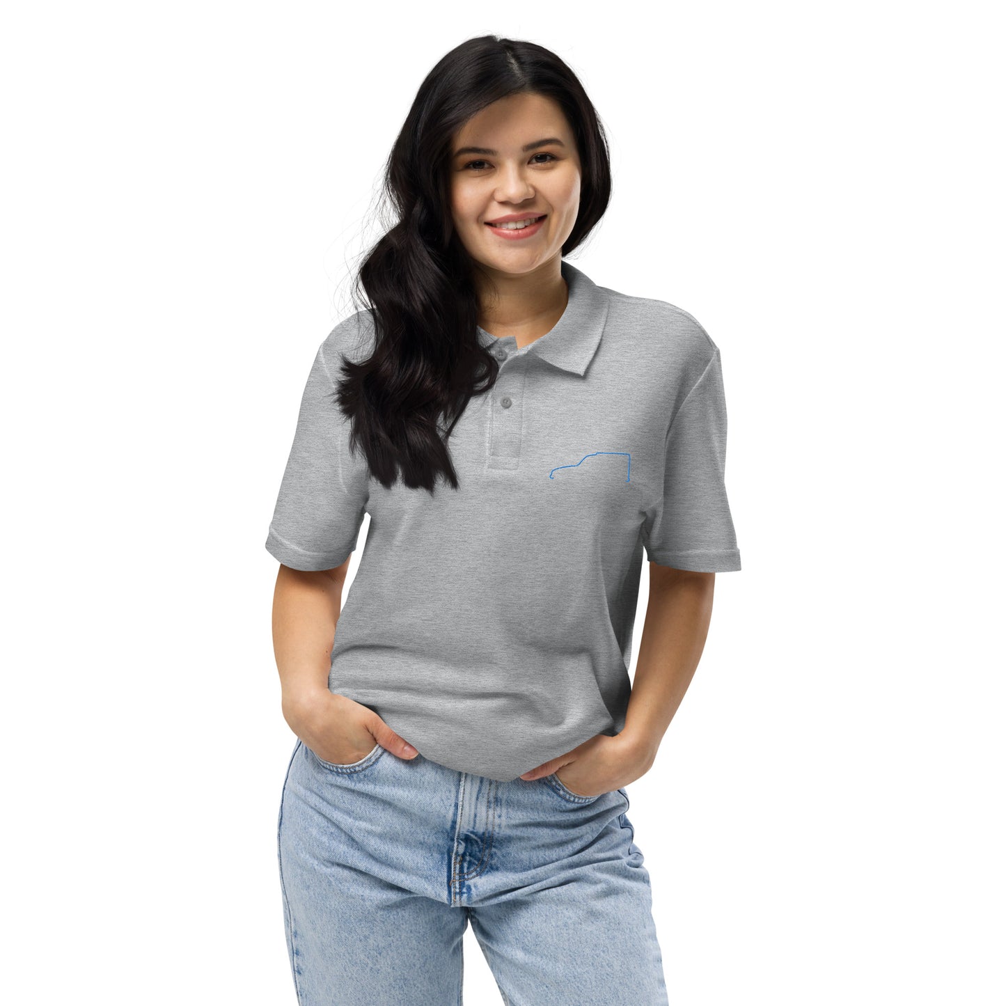 Unisex Piqué Polo – Silhouette Collectie | Citroën Acadiane Lijnkunst