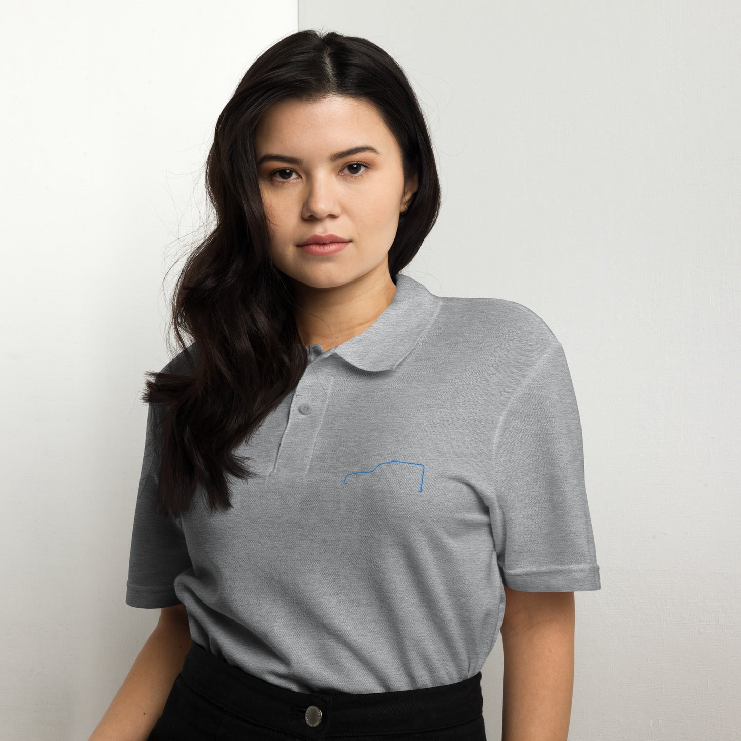 Unisex Piqué Polo – Silhouette Collectie | Citroën Acadiane Lijnkunst