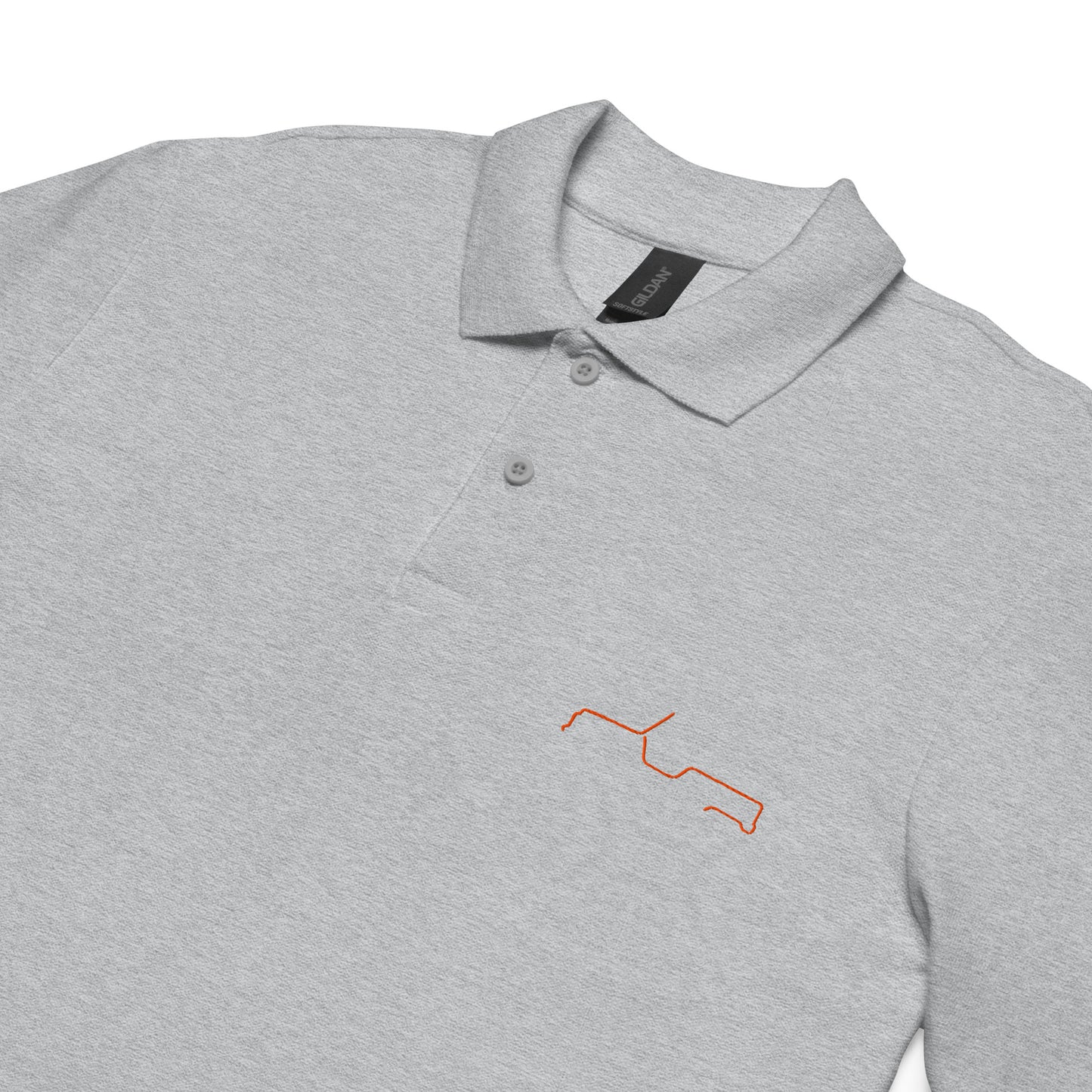 Unisex Piqué Polo – Silhouette Collection | Citroën Méhari Line Art