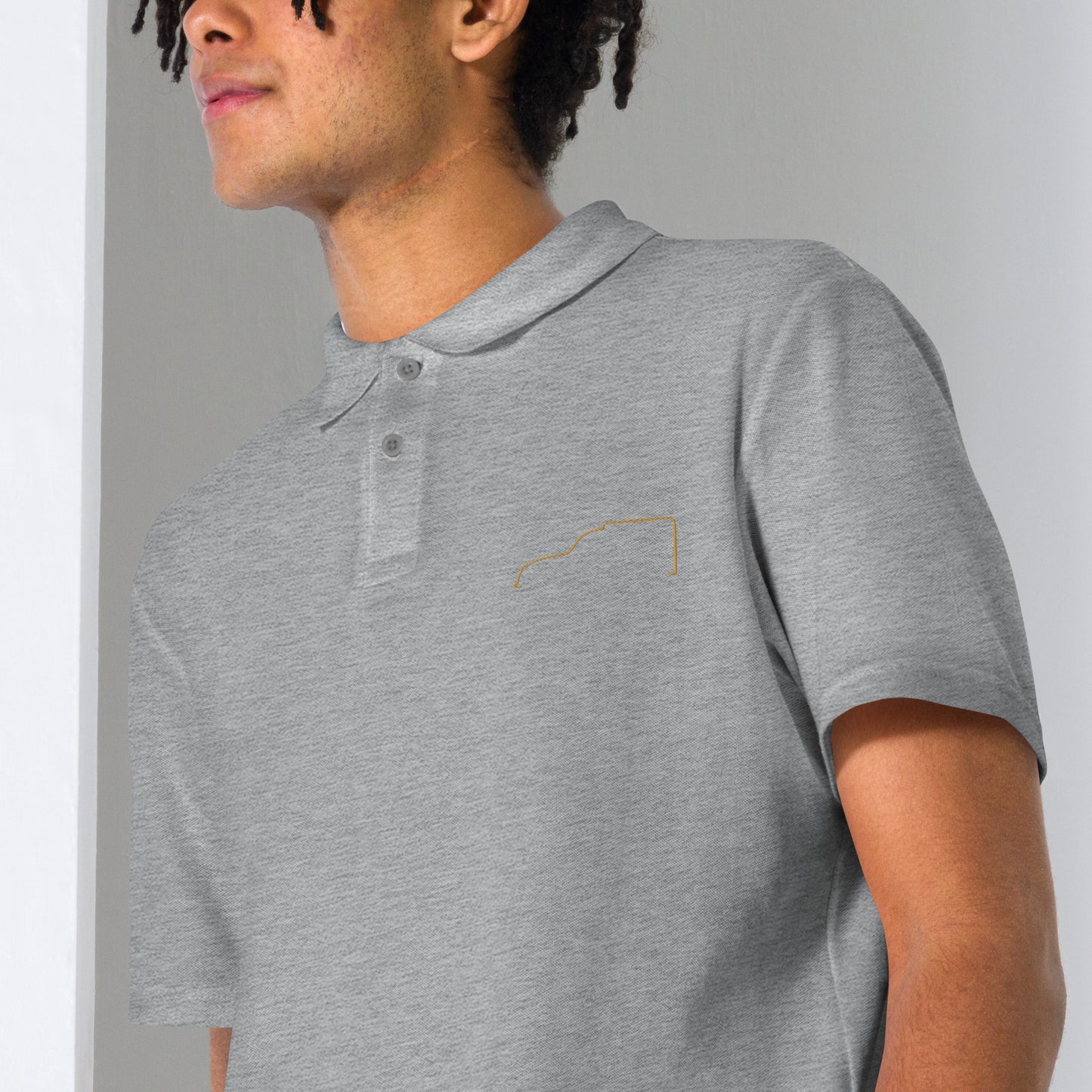 Unisex Piqué Polo – Silhouette Collectie | Citroën Fourgonnette Lijnkunst