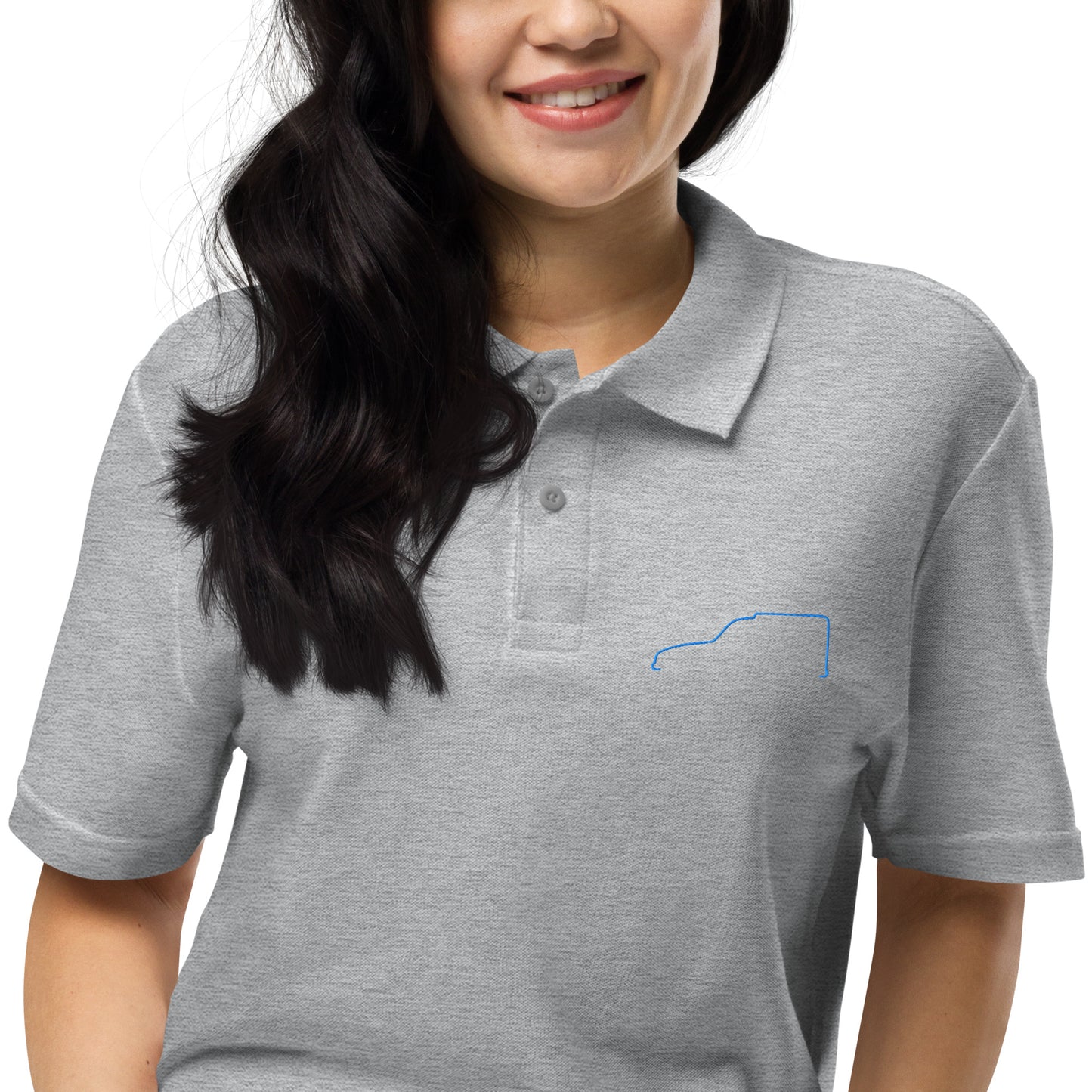 Unisex Piqué Polo – Silhouette Collectie | Citroën Acadiane Lijnkunst