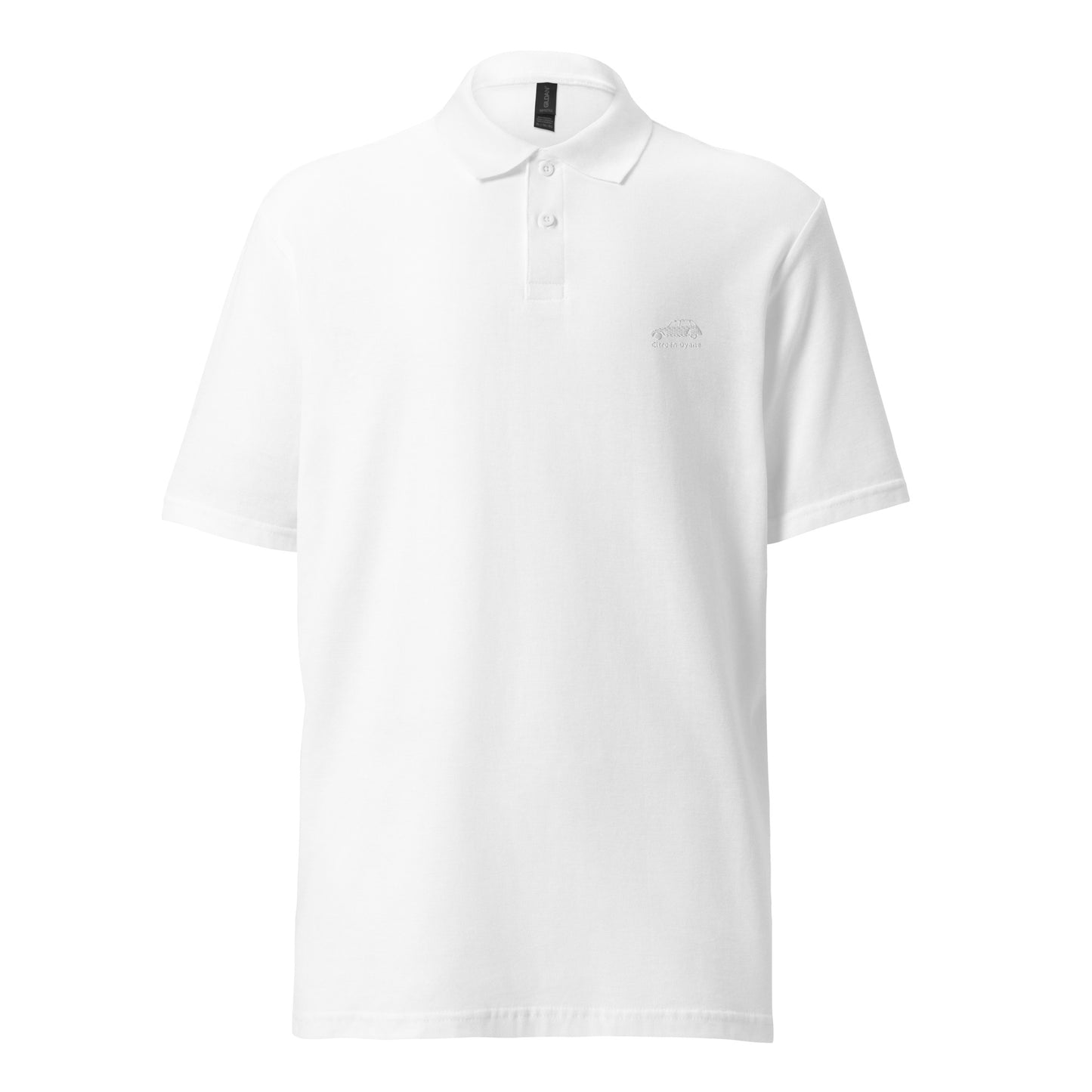 Polo Citroën Dyane blanc brodé disponible en Noir, Marine, Gris ou Blanc