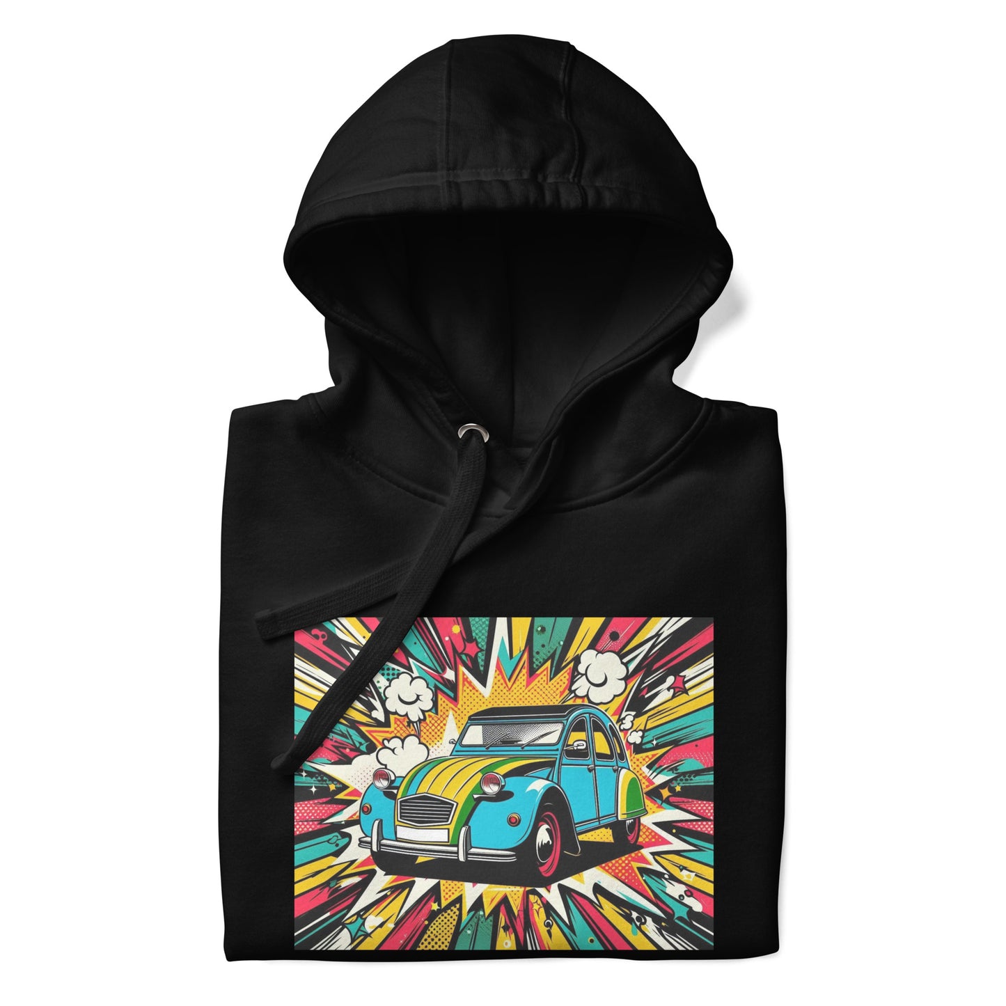 Pop Art Hoodie – Citroën 2CV x Warhol Vibes for the Ultimate Eyecatcher