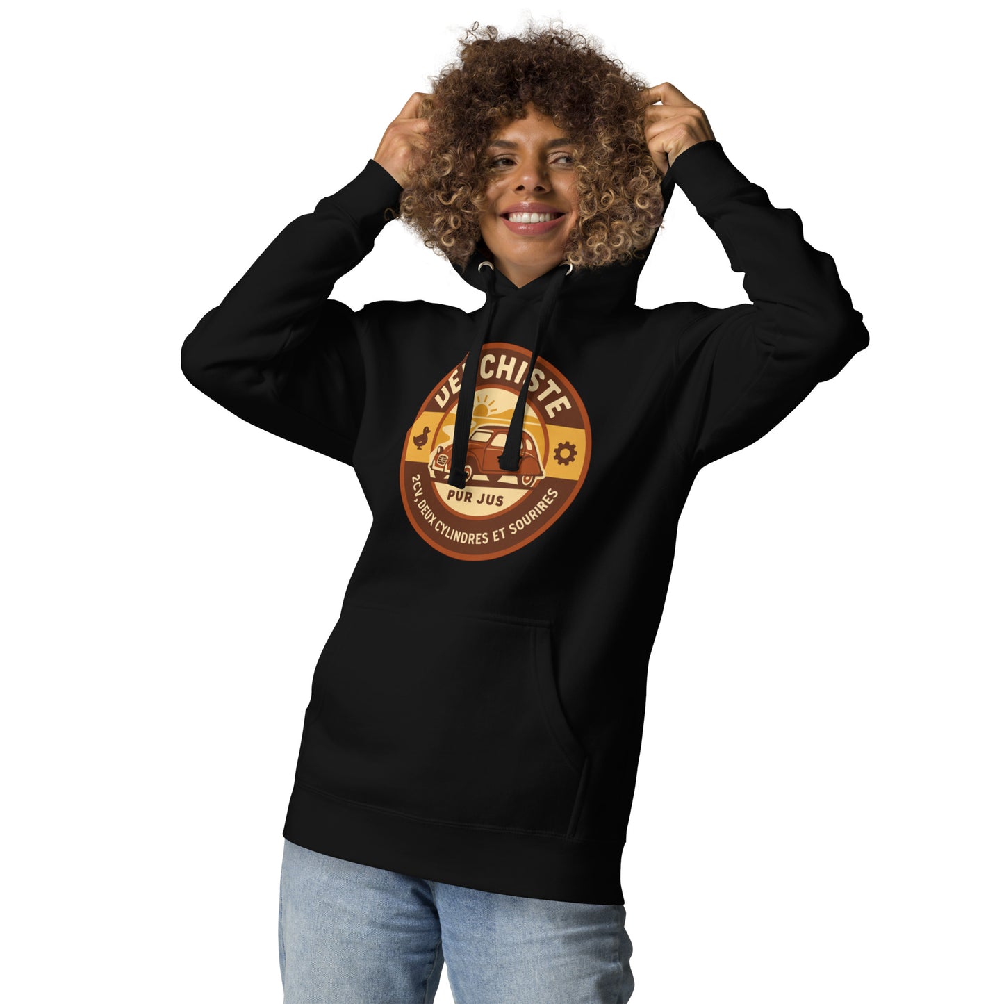 Hoodie “Deuchiste Pur Jus” – Comfortable cult icon