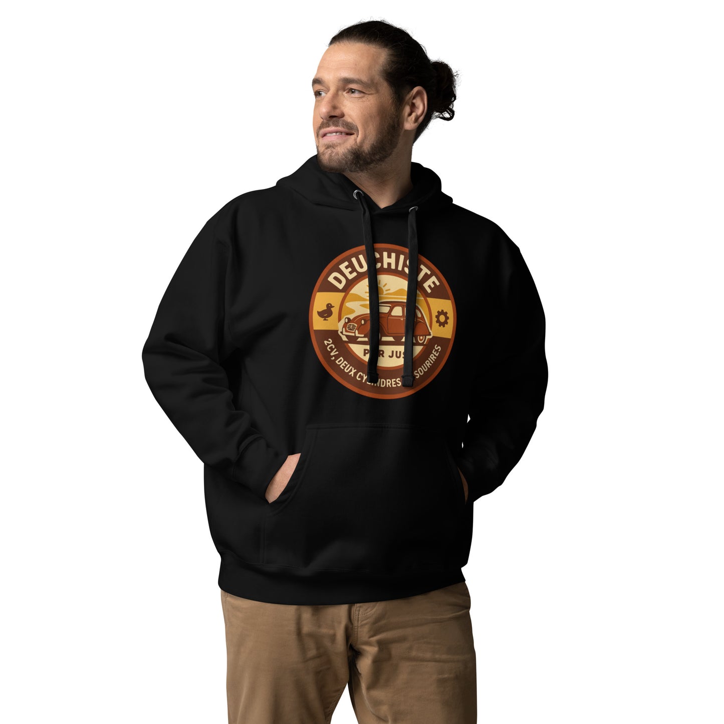 Hoodie “Deuchiste Pur Jus” – Comfortable cult icon