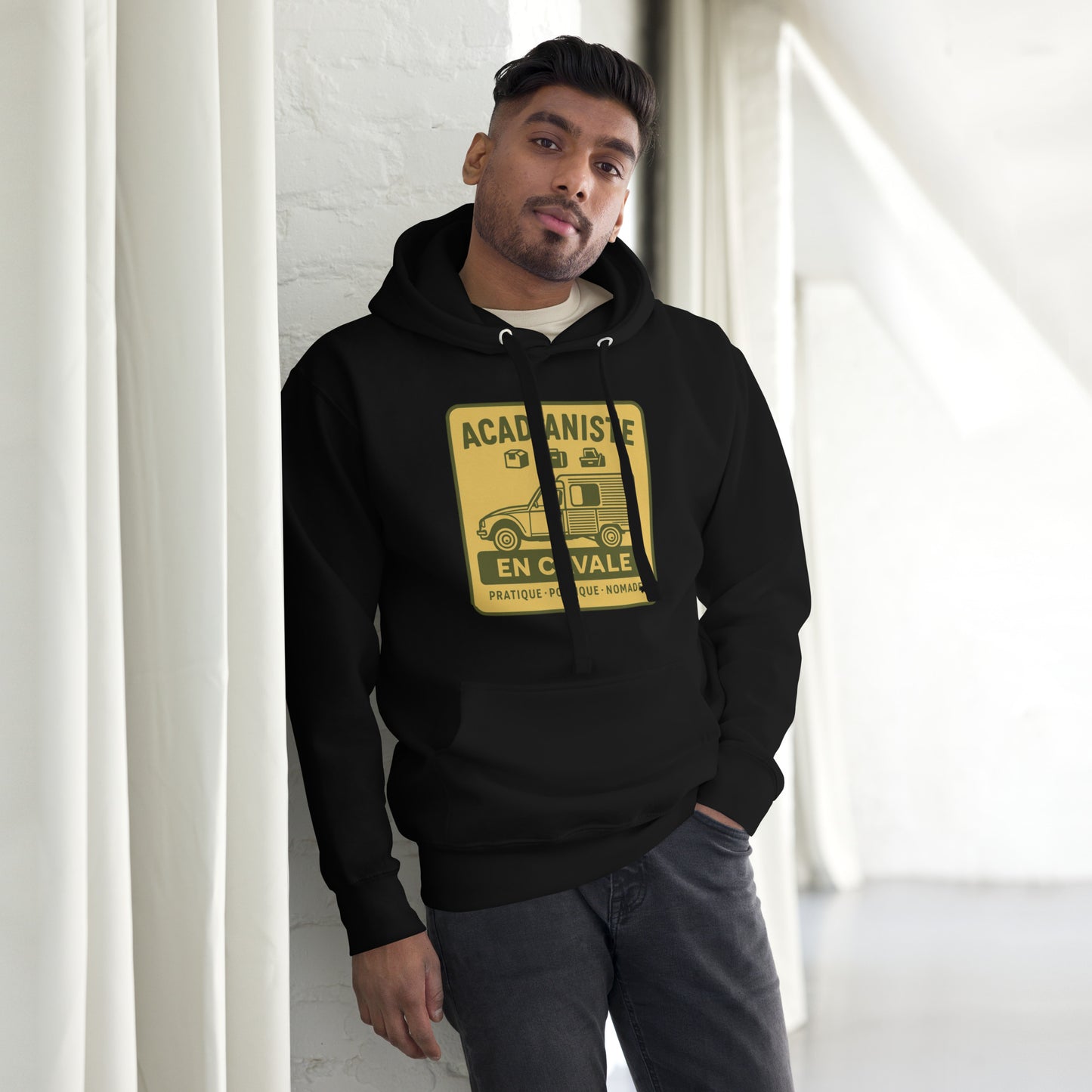 Hoodie “Acadianiste en Cavale” – For the wanderer with style
