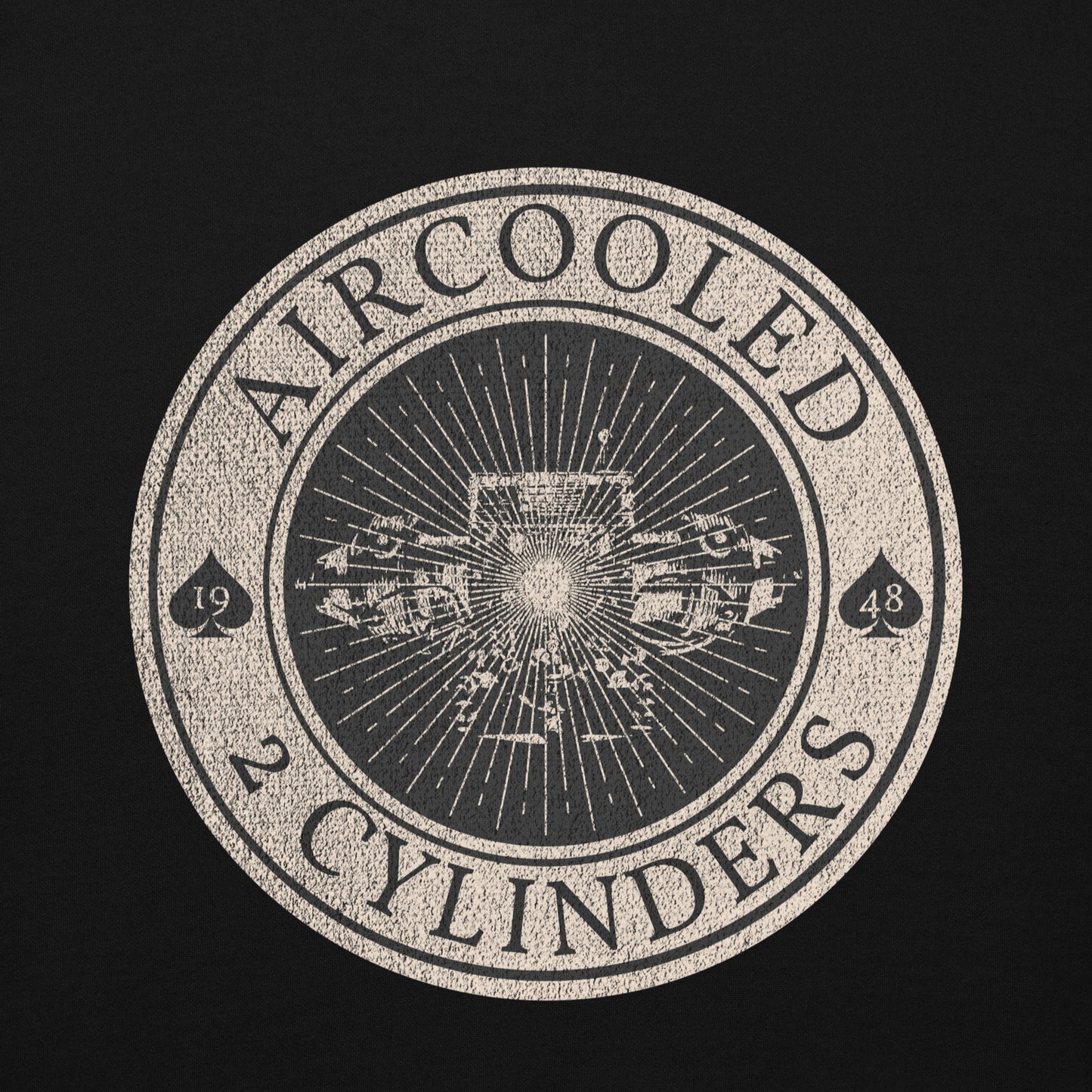 🔧 Aircooled 2 Cylinders Hoodie – Pure motorliefde in retrostijl