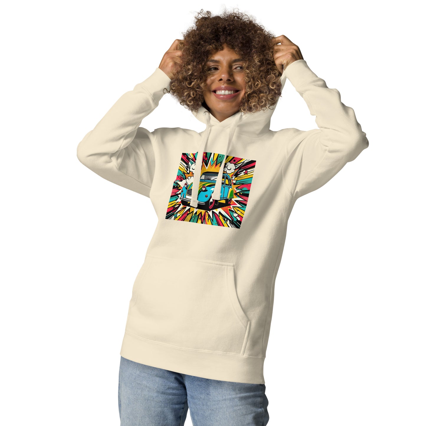 Pop Art Hoodie – Citroën 2CV x Warhol Vibes for the Ultimate Eyecatcher