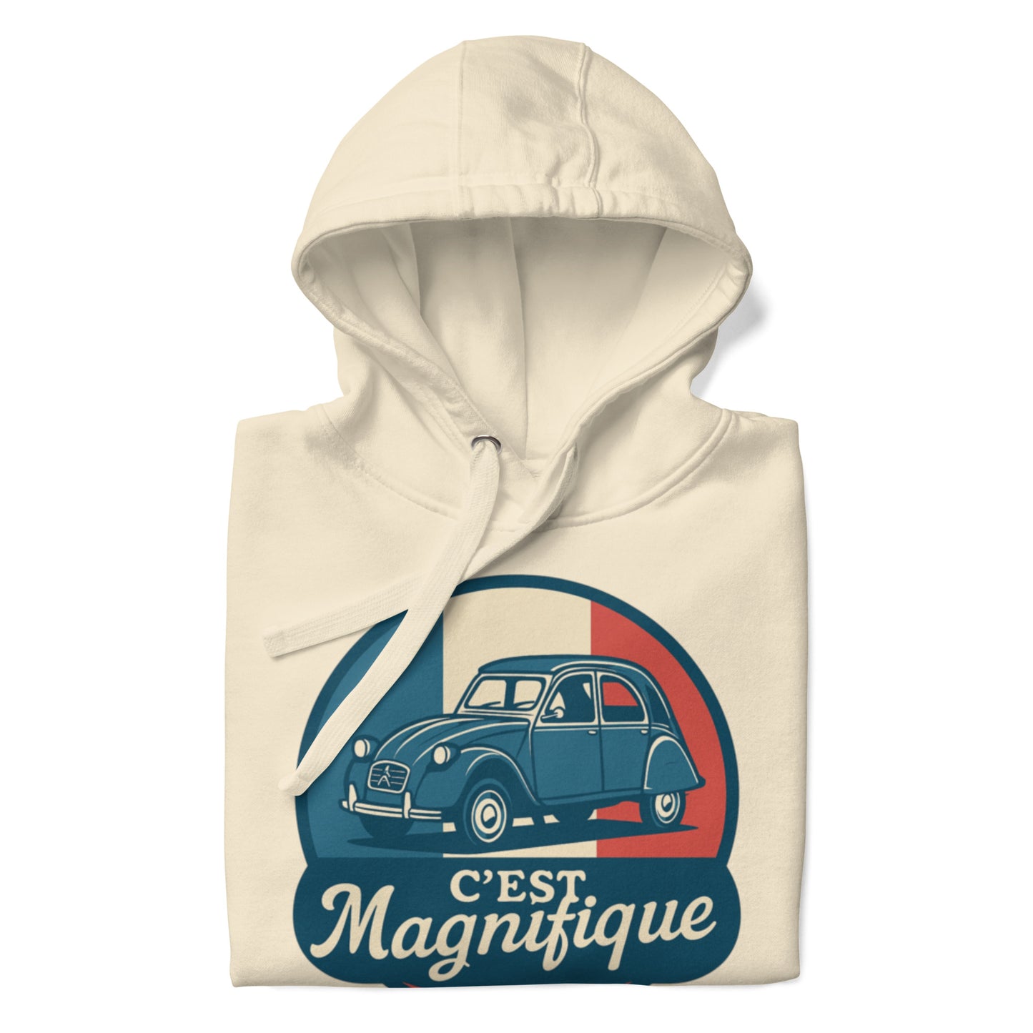 🇫🇷 C’est Magnifique – Premium Hoodie voor de echte 2CV-liefhebber