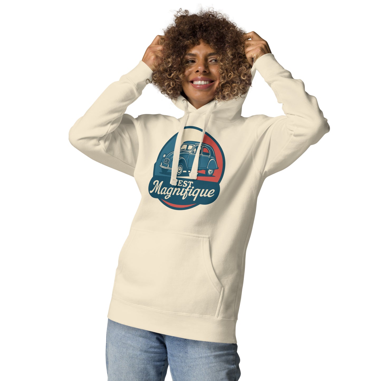 🇫🇷 C’est Magnifique – Premium Hoodie voor de echte 2CV-liefhebber