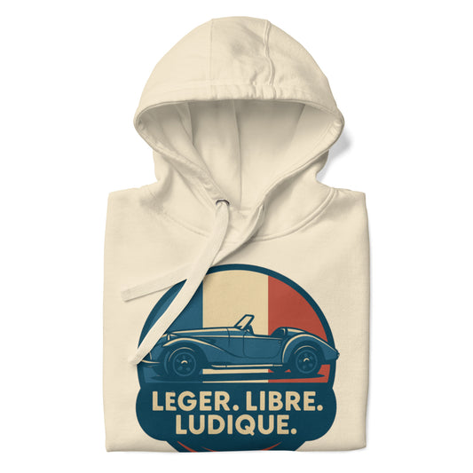 🚗 Léger, Libre. Ludique. – Sweat à capuche premium avec motif Burton Sportscar
