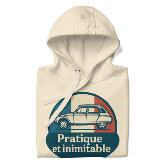 Sweat à capuche Premium « Pratique et Inimitable » – Restez au chaud avec style grâce à l'allure française