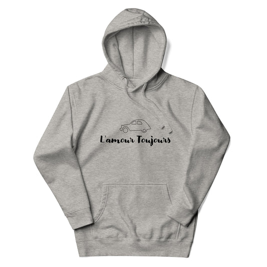 L'amour Toujours Citroën 2cv Hoodie Unisex - Gray or White