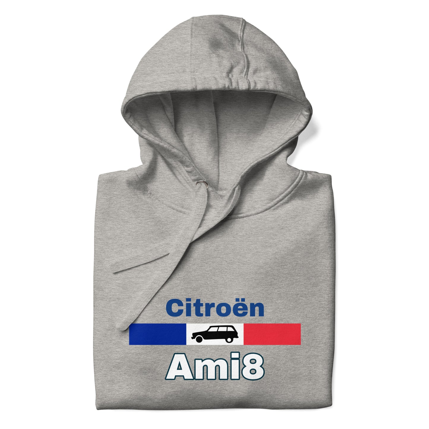 Sweat à capuche France Citroën Ami8 Premium unisexe - Marine, Gris ou Blanc