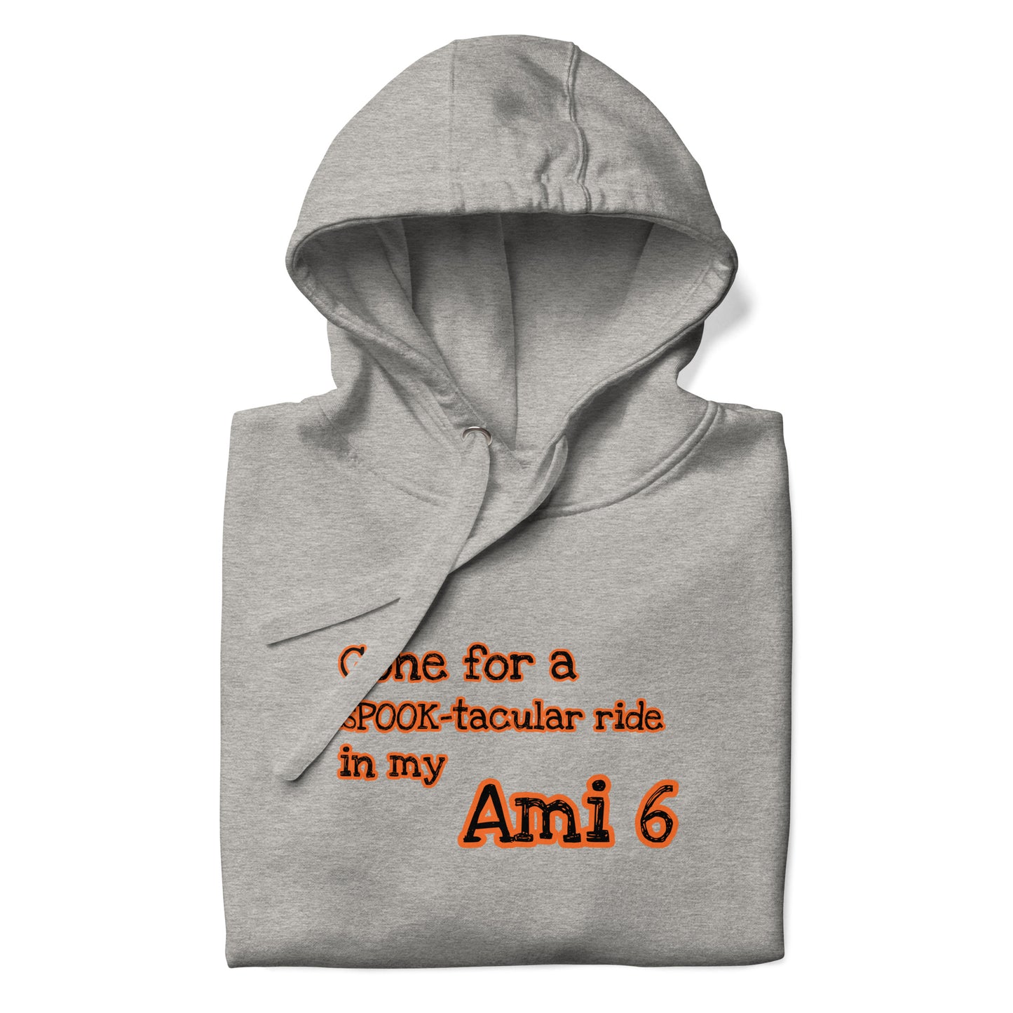 Gone for a SPOOK-tacular ride in my Ami 6 hoodie verkrijgbaar in Zwart, Grijs of Wit