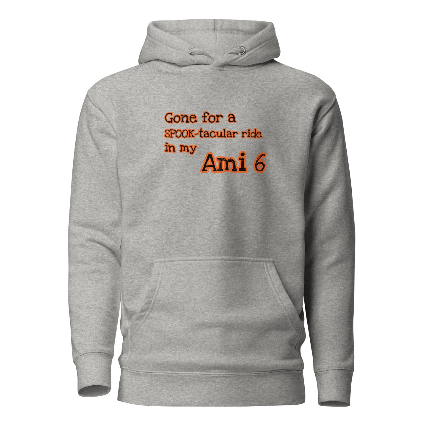 Gone for a SPOOK-tacular ride in my Ami 6 hoodie verkrijgbaar in Zwart, Grijs of Wit