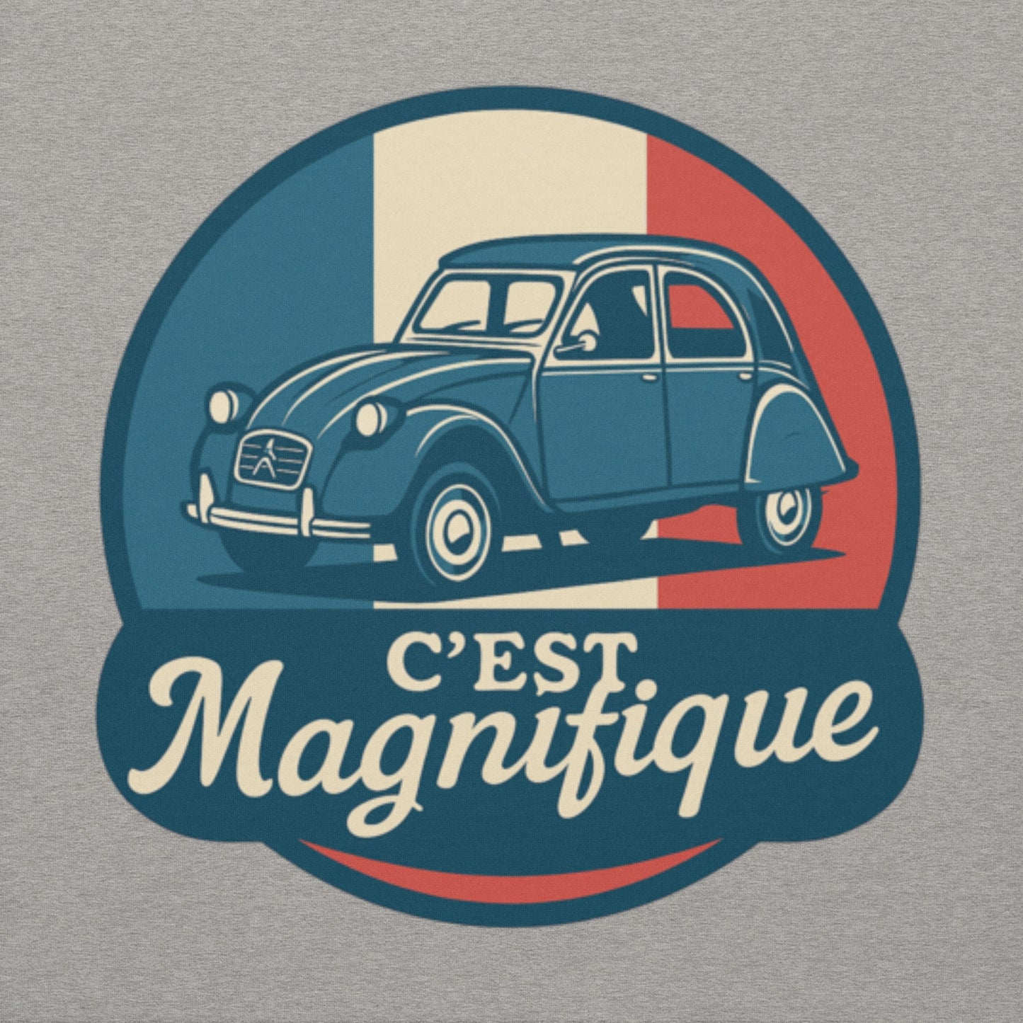 🇫🇷 C’est Magnifique – Premium Hoodie voor de echte 2CV-liefhebber