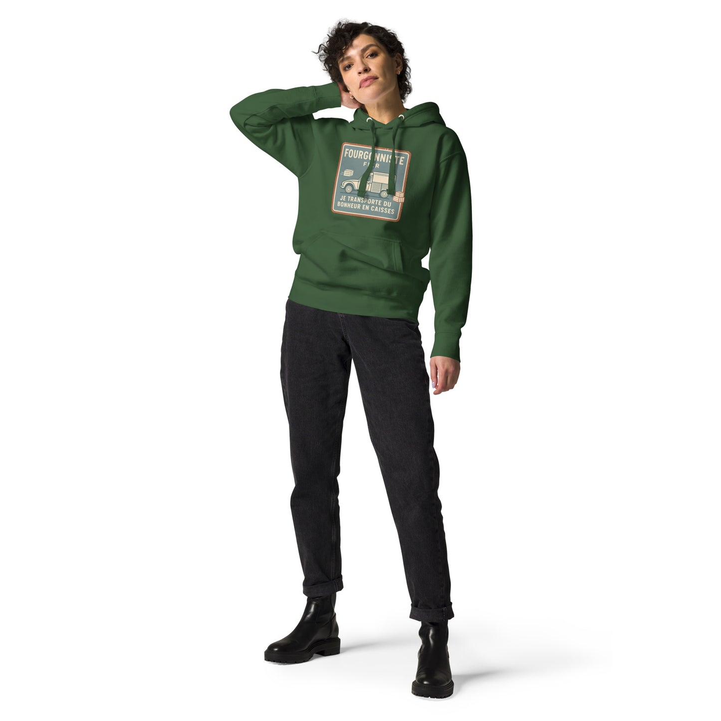 🚚 Fourgonniste Fier Hoodie – Warm, stijlvol en een tikkeltje nostalgisch