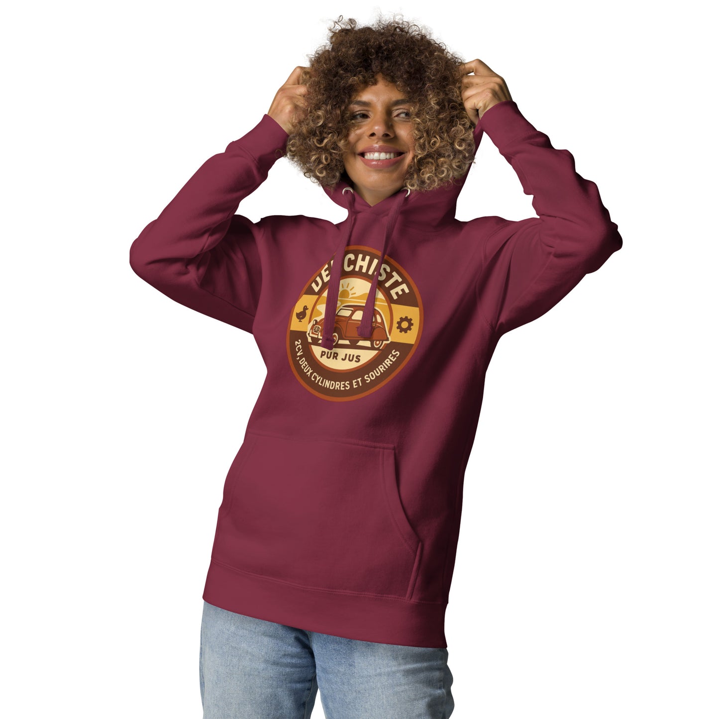 Hoodie “Deuchiste Pur Jus” – Comfortable cult icon