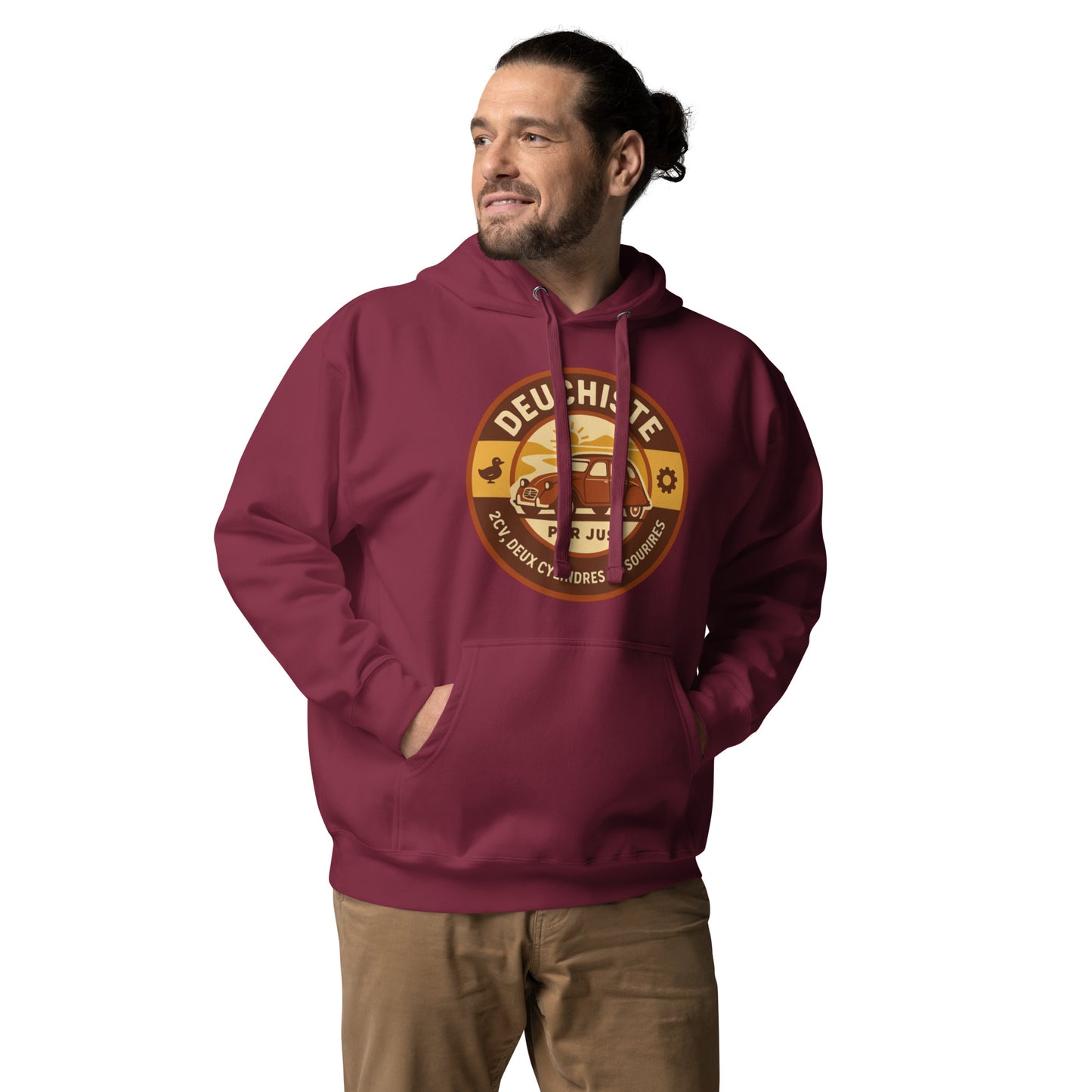 Hoodie “Deuchiste Pur Jus” – Comfortable cult icon