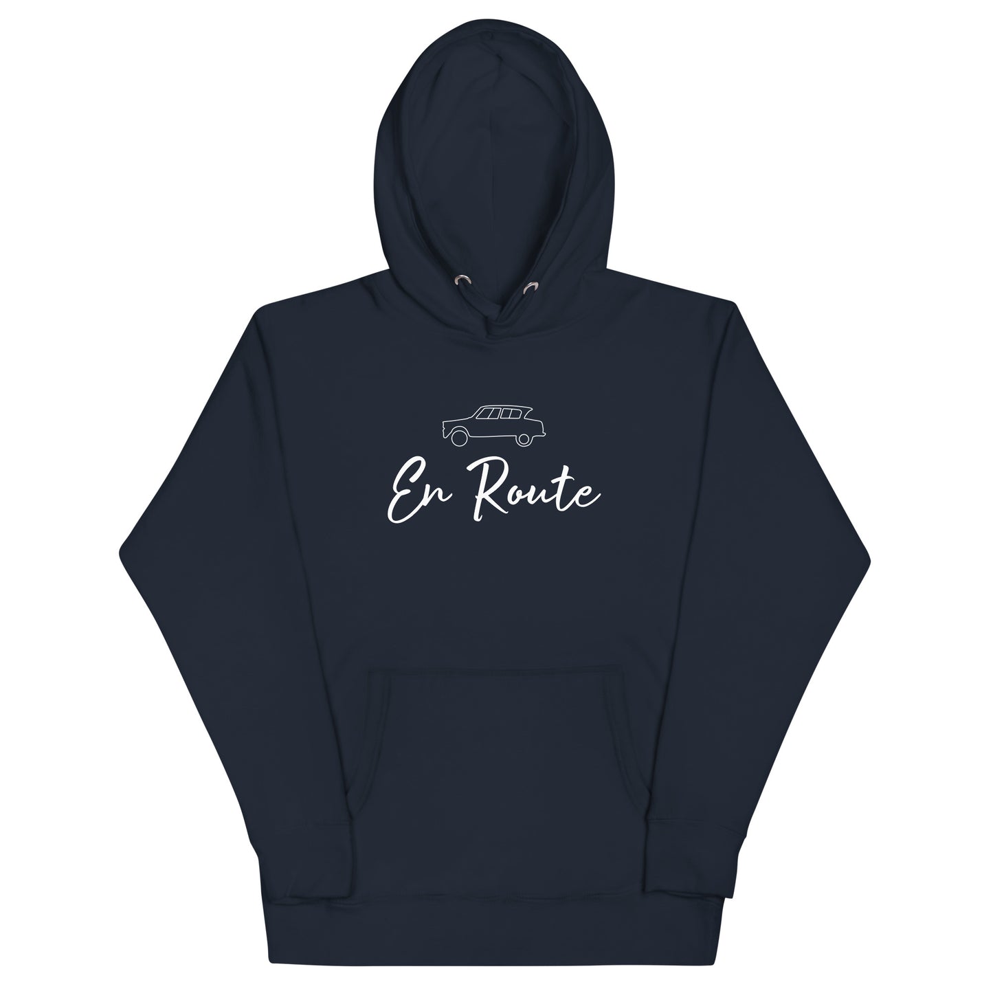 Premium unisex hoodie Citroën Ami6 En Route - Black, Navy or Blue