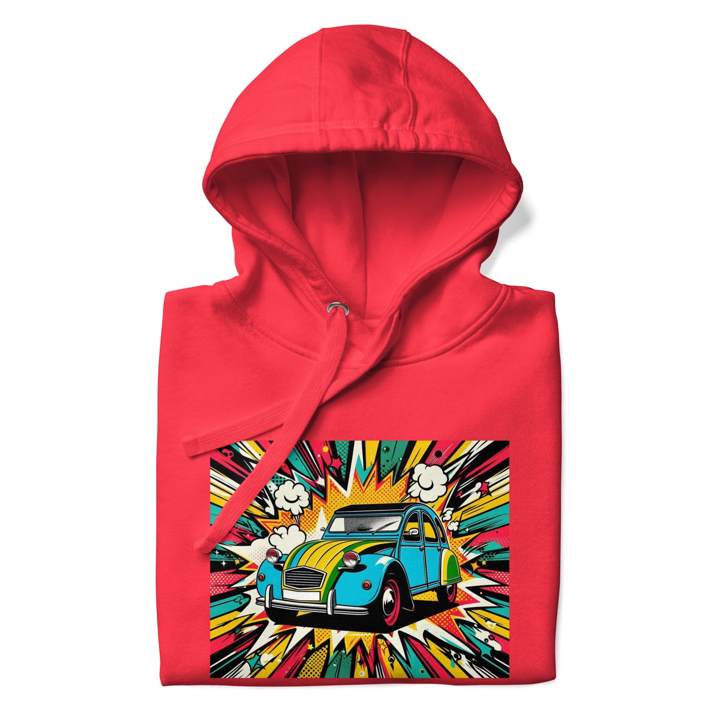 Pop Art Hoodie – Citroën 2CV x Warhol Vibes for the Ultimate Eyecatcher