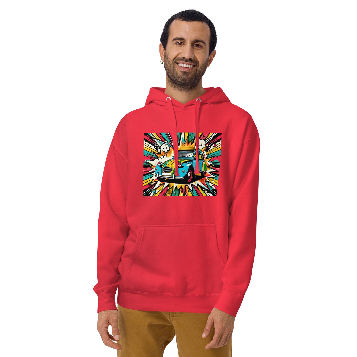 Pop Art Hoodie – Citroën 2CV x Warhol Vibes for the Ultimate Eyecatcher