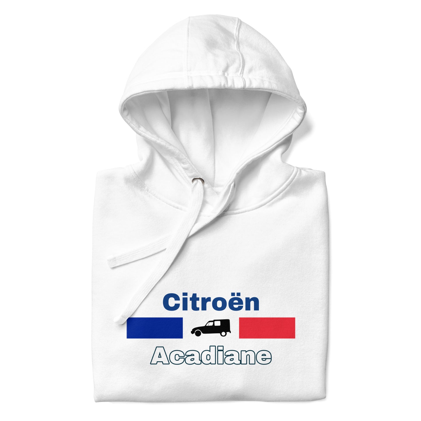 Sweat à capuche France Citroën Acadiane Premium unisexe - Marine, Gris ou Blanc