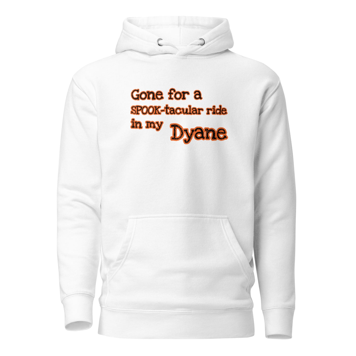 Gone for a SPOOK-tacular ride in my DYANE hoodie verkrijgbaar in Zwart, Grijs of Wit