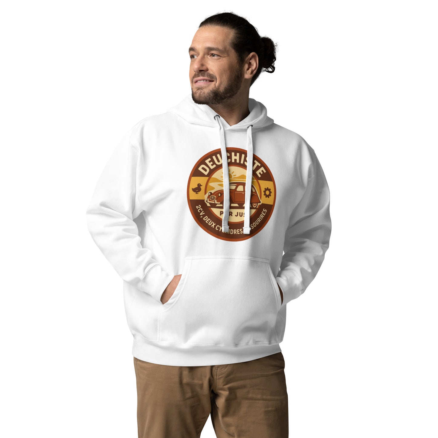 Hoodie “Deuchiste Pur Jus” – Comfortable cult icon
