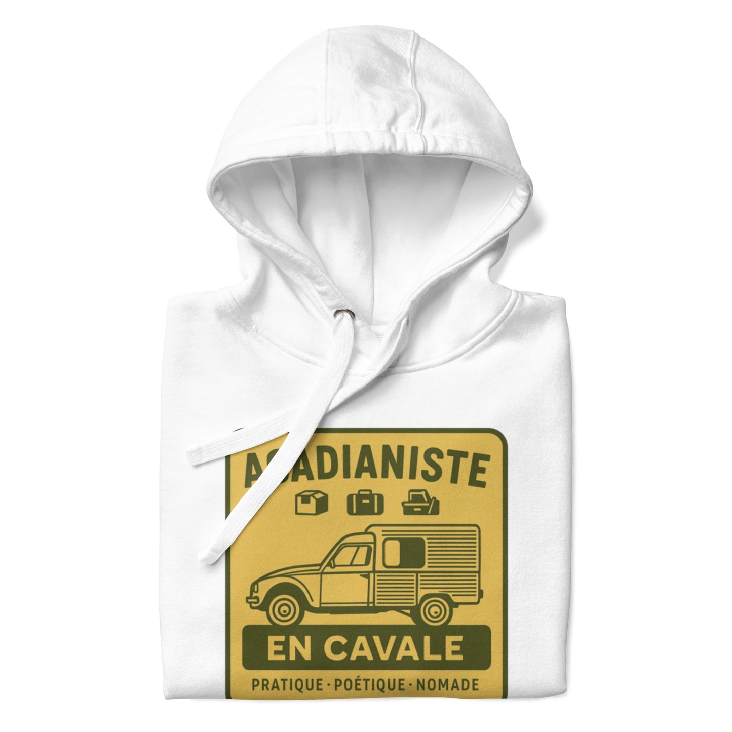 Hoodie “Acadianiste en Cavale” – For the wanderer with style