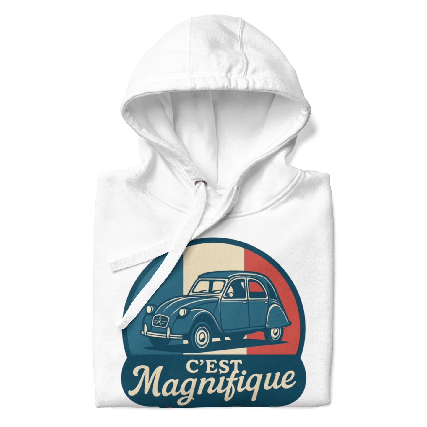 🇫🇷 C’est Magnifique – Premium Hoodie voor de echte 2CV-liefhebber