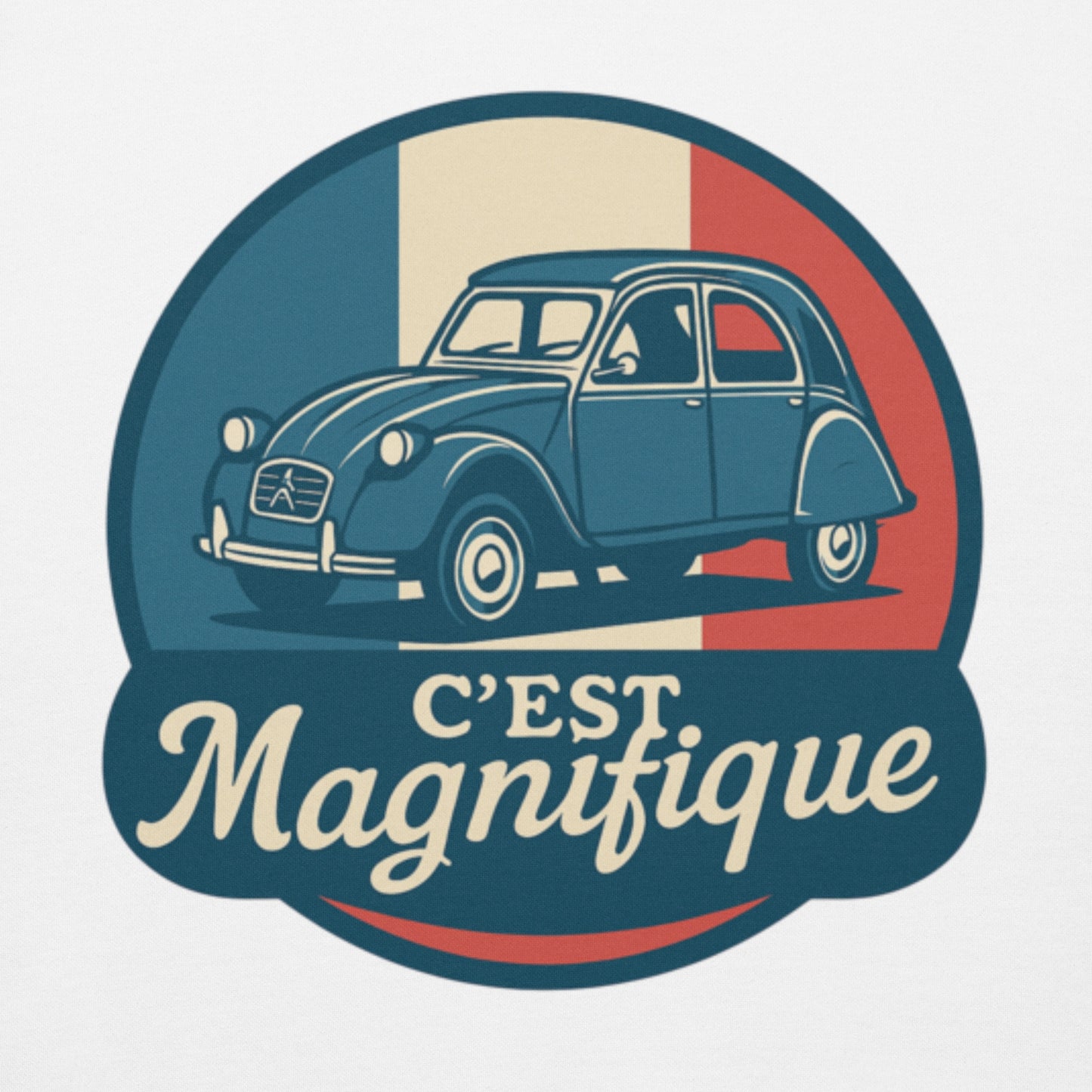 🇫🇷 C’est Magnifique – Premium Hoodie voor de echte 2CV-liefhebber