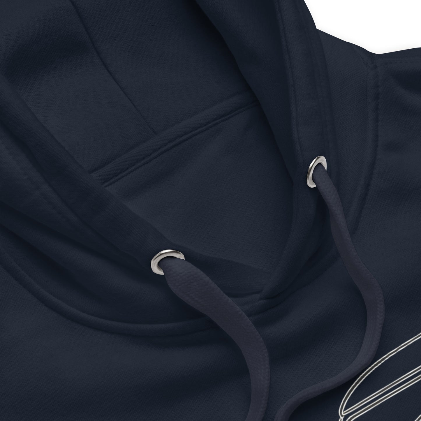 Premium Hoodie “2CV Line Art” – Minimalistische Citroën 2CV Hoodie