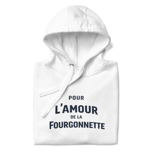 Premium Hoodie “Pour l’Amour de la Fourgonnette” – L’amour Collectie | Citroën 2CV Fourgonnette