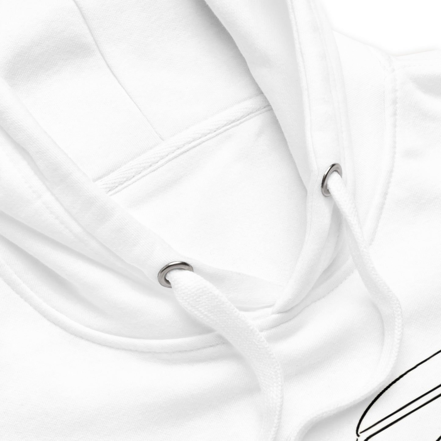 Premium Hoodie “2CV Line Art” – Minimalistische Citroën 2CV Hoodie