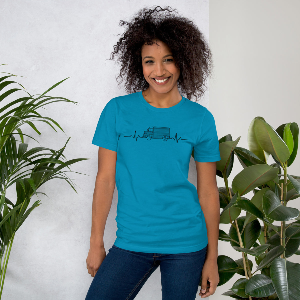 Citroën HY Heartbeat T-shirt – Minimalistische Lijntekening | Heartbeat Collectie