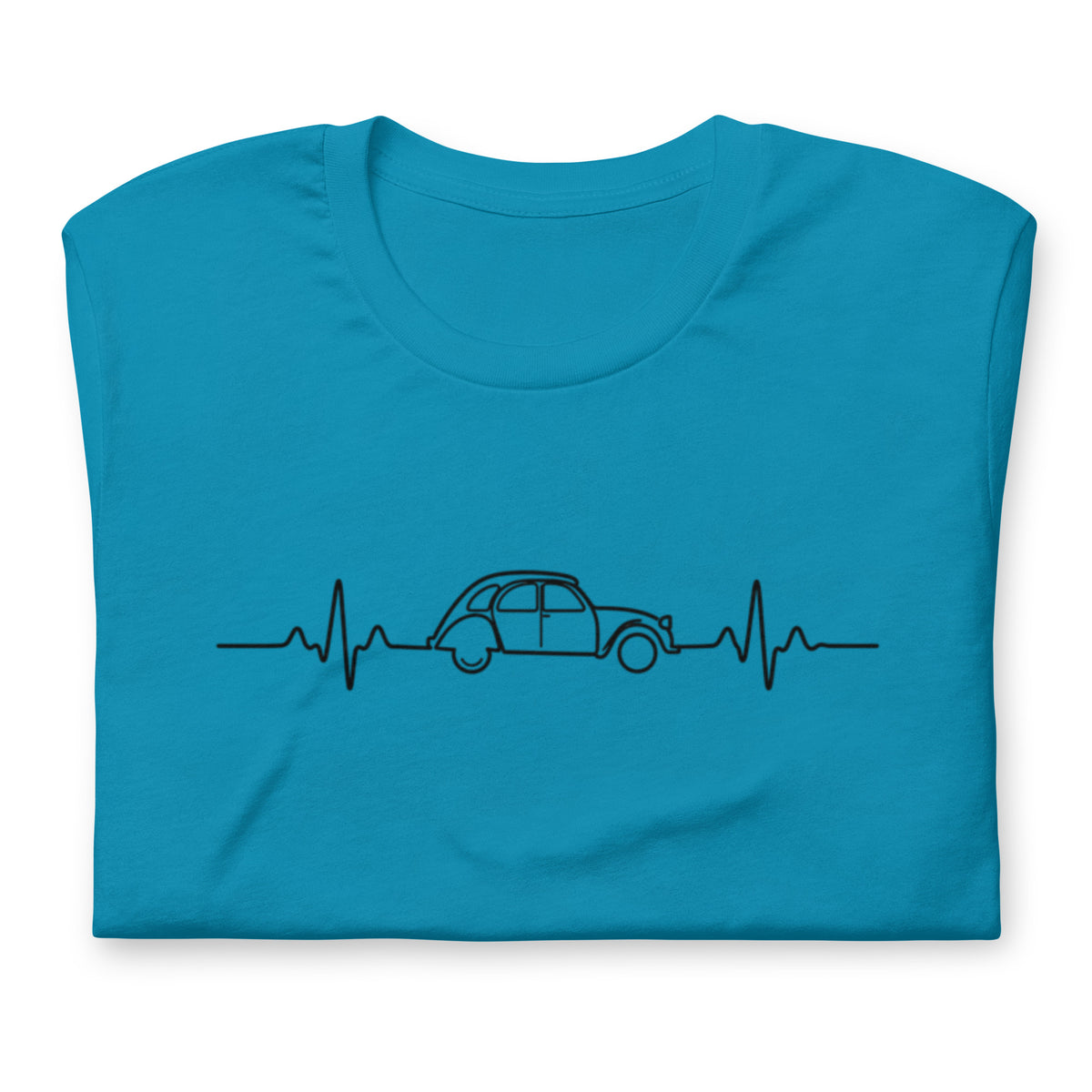 Citroën 2CV Heartbeat T-shirt – Minimalist 2CV Line Drawing | Heartbeat Collection