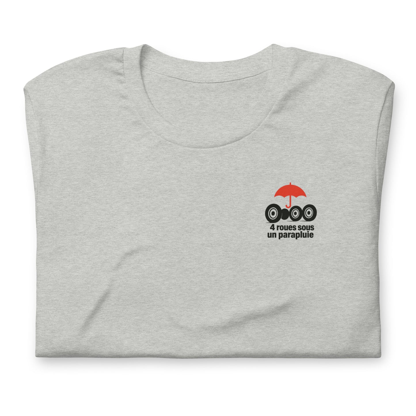 T-shirt « Quatre roues sous un parapluie – Hommage à la Citroën 2CV »
