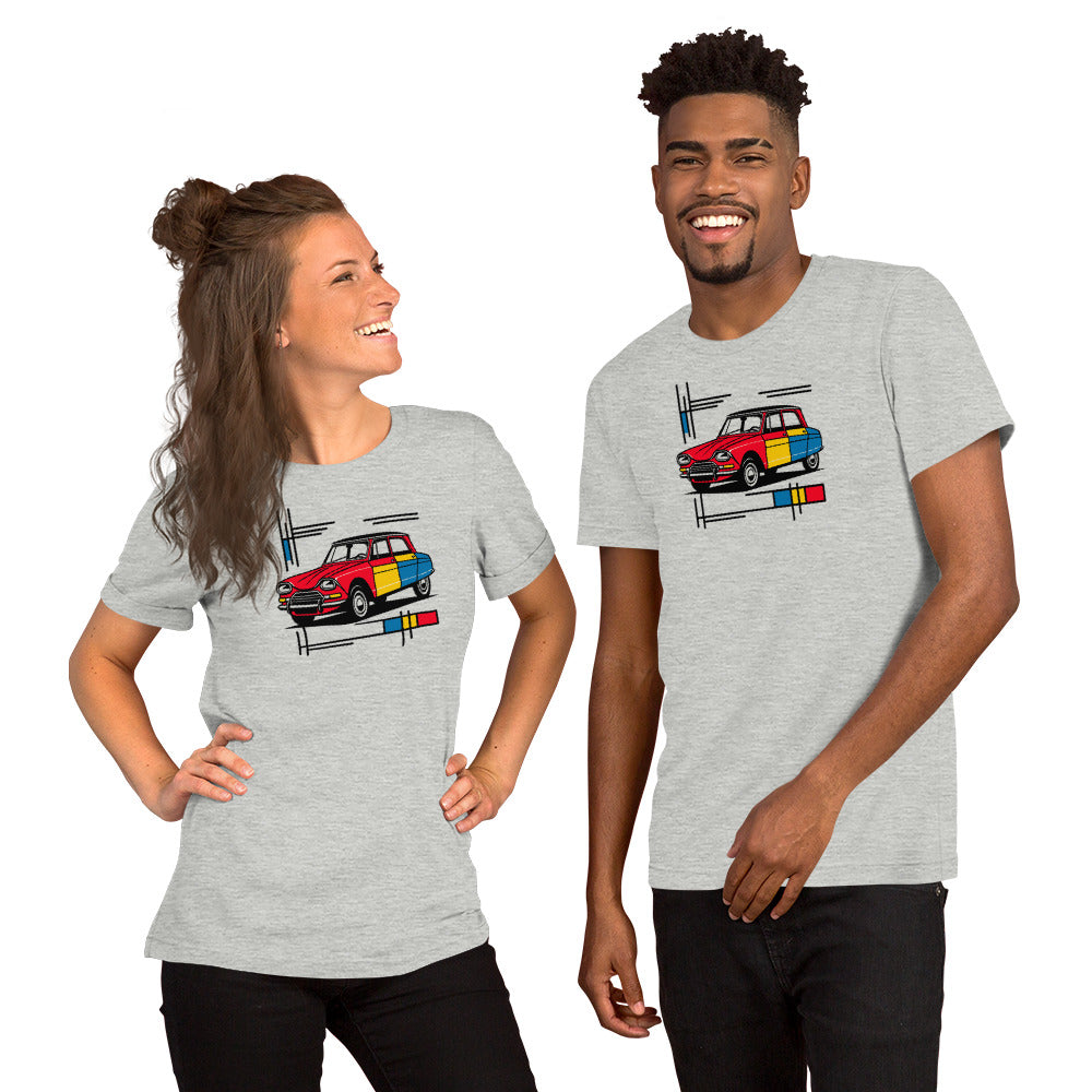 T-shirt "Collection Mondriaan – Citroën Ami 6 Couleurs Classiques"