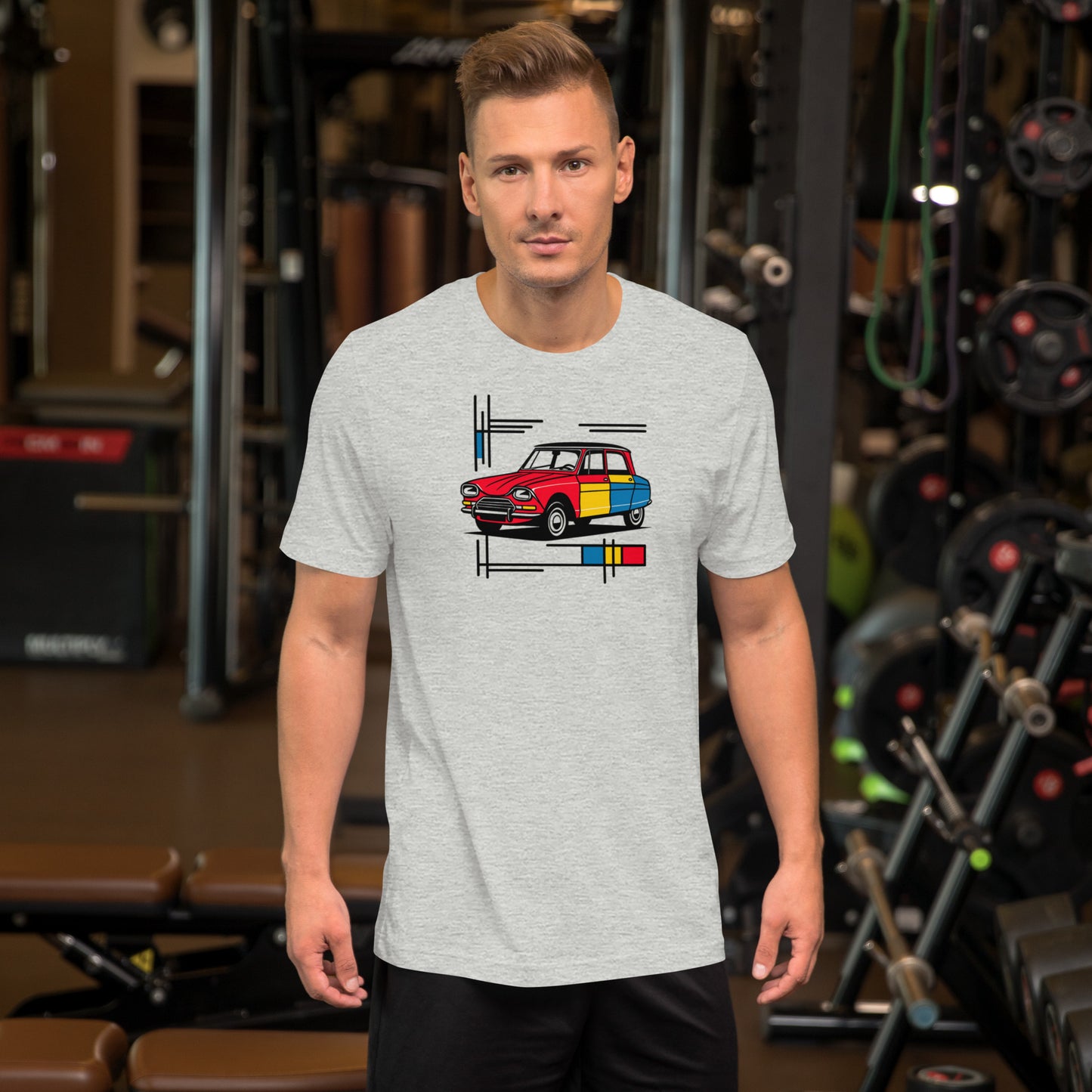 T-shirt "Collection Mondriaan – Citroën Ami 6 Couleurs Classiques"