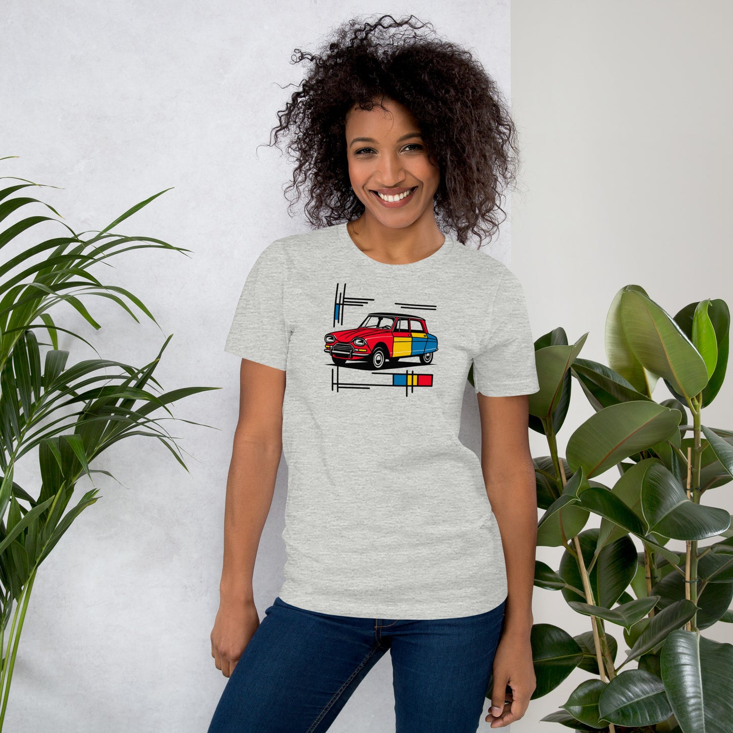 T-shirt "Collection Mondriaan – Citroën Ami 6 Couleurs Classiques"