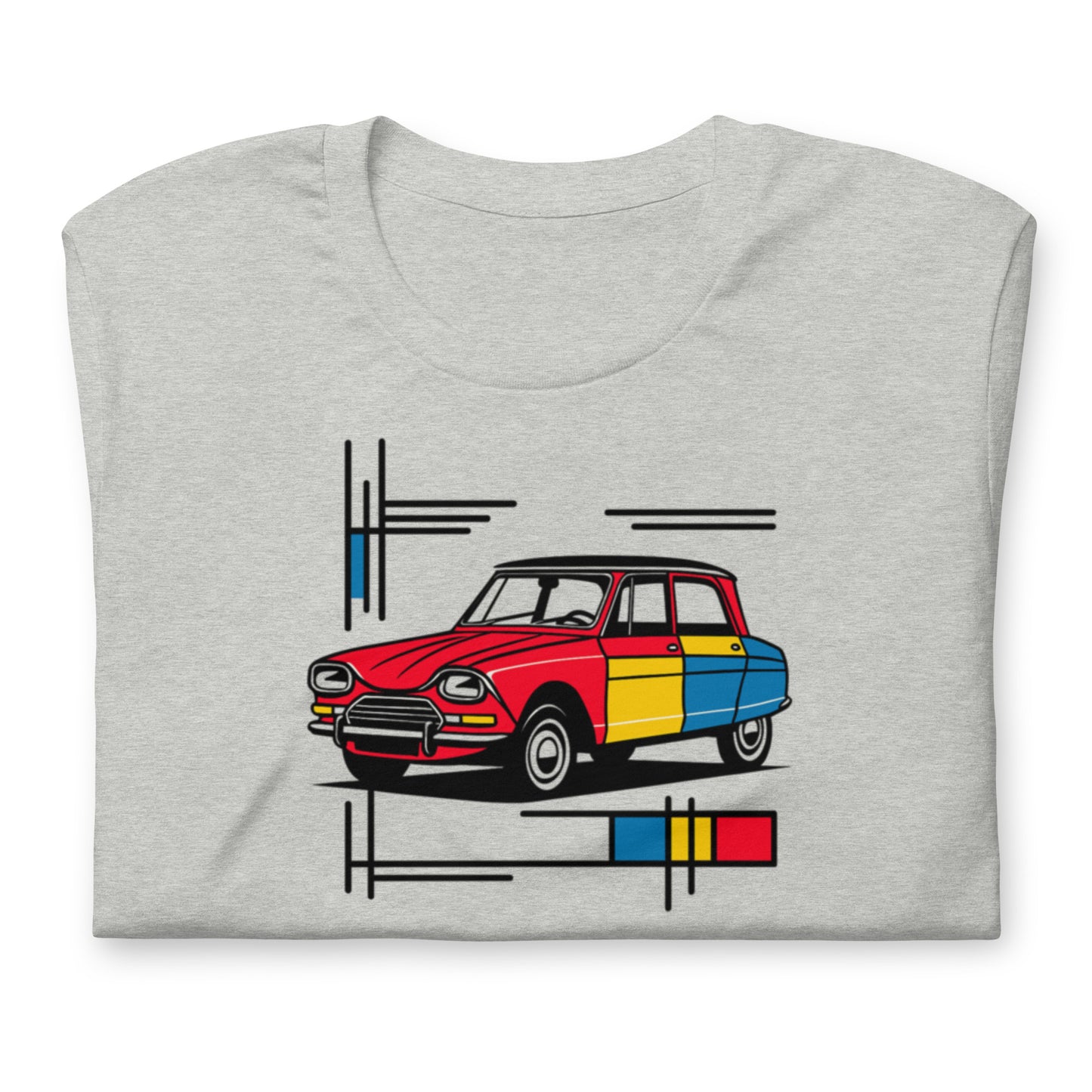 T-shirt "Collection Mondriaan – Citroën Ami 6 Couleurs Classiques"