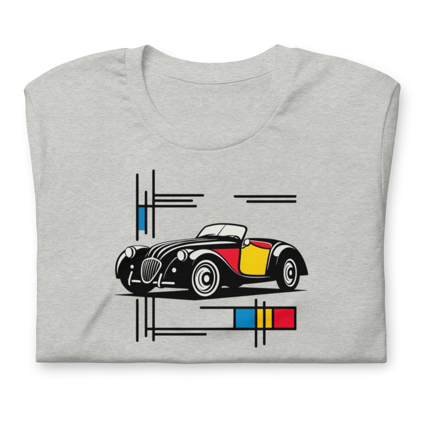 T-shirt “Mondriaan Collectie – Burton Sportscar Kleurenkunst”
